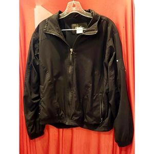 Kaelin 90s Vintage Black Lightwieght Snowboard Windbreaker Jacket, Size Medium